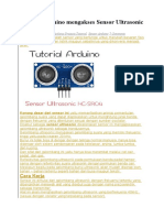 Peneteksi Jaraktutorial Arduino Mengakses Sensor Ultrasonic HC