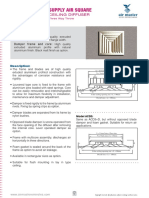 Supply Air Square: Ceiling Diffuser