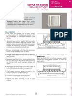 Supply Air Square: Ceiling Diffuser