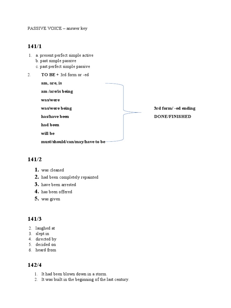 Passive Voice Practice Guide | PDF | Language Arts & Discipline
