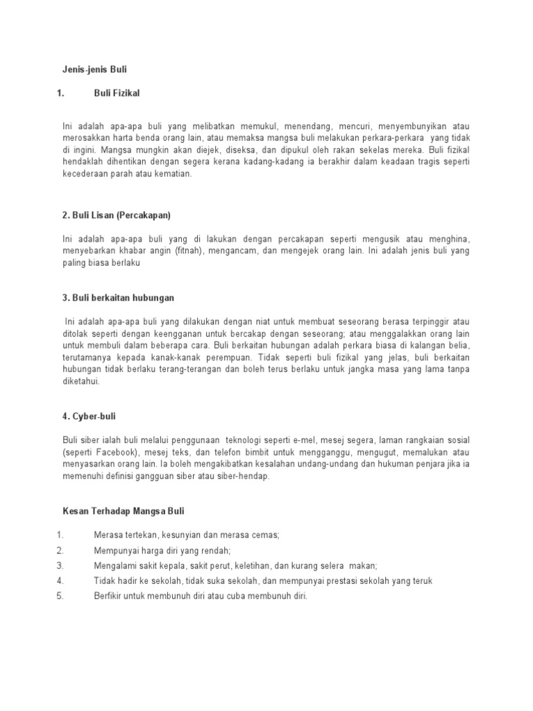 Jenis Jenis Buli Pdf
