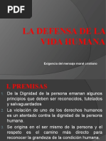 La Defensa de La Vida Humana