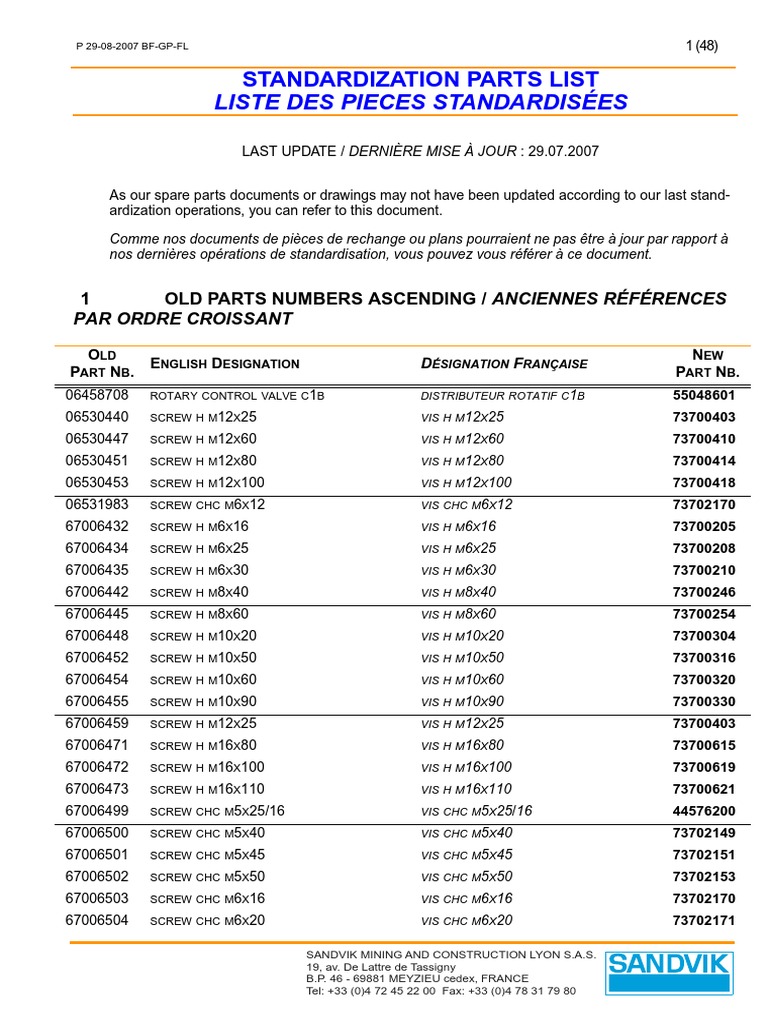 Standardized Parts List Update | PDF | Relay | Switch