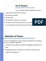 Classification of Dryers