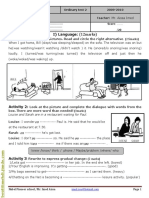 Devoir de Contrôle N°2 - Anglais - 8ème (2009-2010) MR Aissa Imed