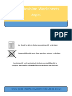 GCSE Revision Worksheets: Angles