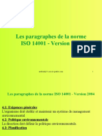 Presentation de lISO 14001 Version 2004