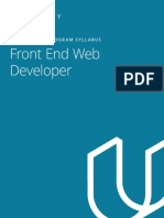 Front End Web Dev - nd0011 - Syllabus