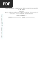 Download On the anomalous secular increase of the eccentricity of the orbit Cornell University -11020212v3 by 252005 SN49663696 doc pdf