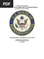 House Oversight Committee - Preliminary Staff Report