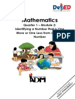 Math1 - Q1 - Wk2M2 - Identifying A Number That Is One More or One Less From A Given Number - 08062020 1