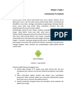 Bahan Pembelajaran Modul 1 Topik 1 Introduction Android
