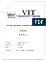 Microcontrollers and Its Applications: ECE3003 Lab Task 4