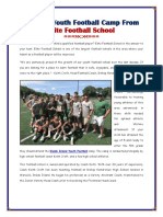 Football Camp From Elite Football School