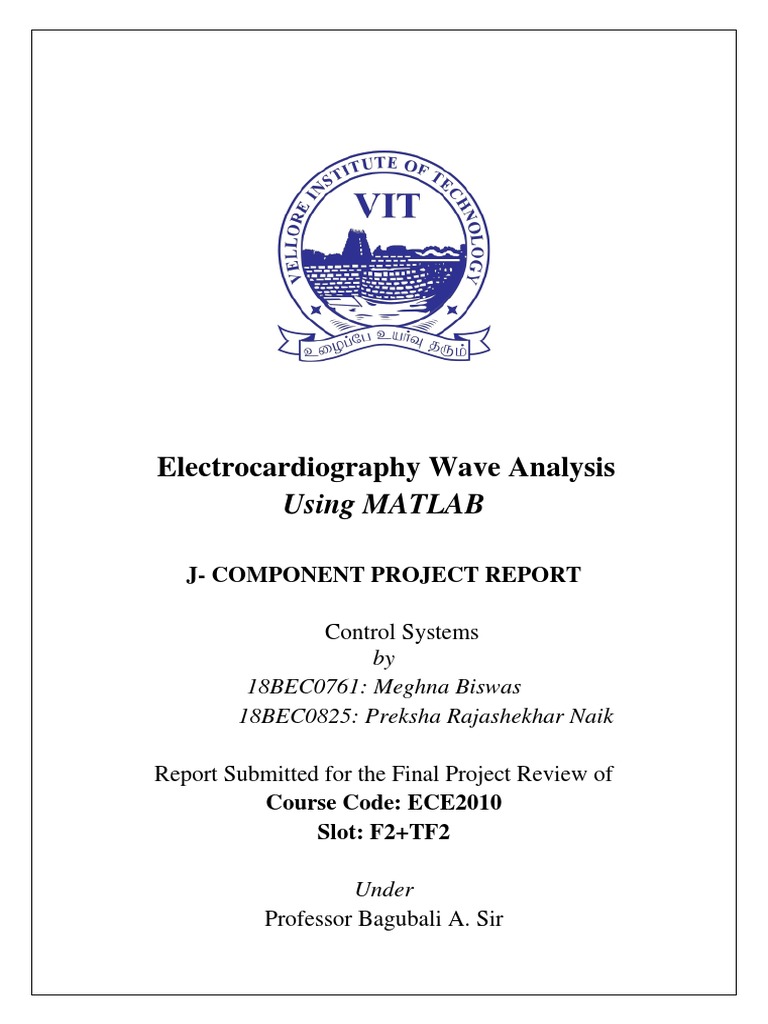Electrocardiography Wave Analysis: Using MATLAB | PDF ...