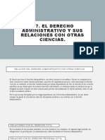 1.7. El Derecho Administrativo y Sus Relaciones Con Otras Ciencias