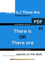 There Is / There Are: Practice Exercise