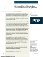 Evaluation of Methylphenidate Safety and Maximum-Dose Titration Rationale in Attention-Deficit/Hyperactivity Disorder A Meta-Analysis