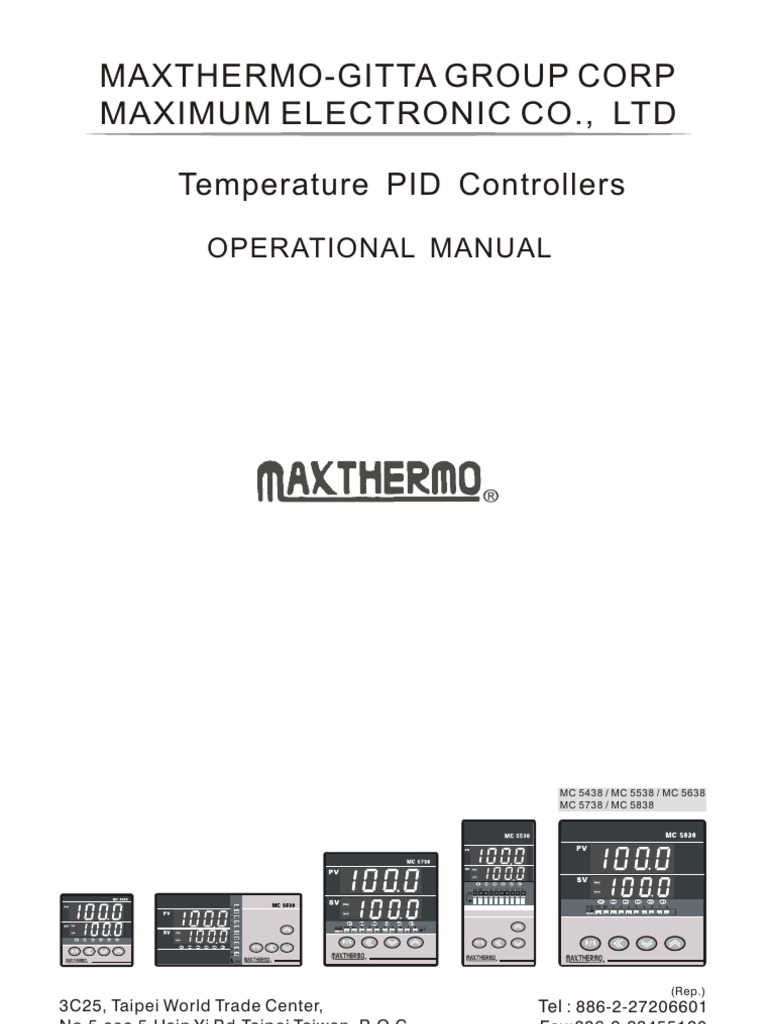 MC 5438 PID Controller Manual | PDF | Parameter (Computer Programming ...