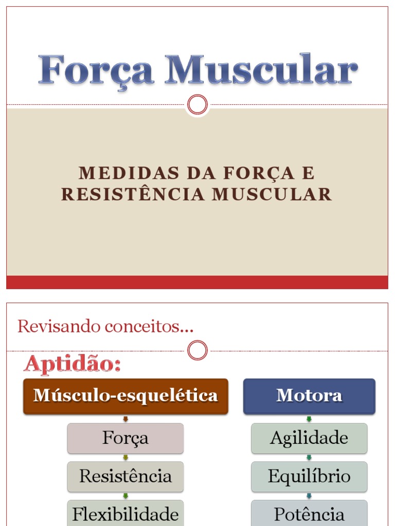 Medidas de Força e Resistência Muscular | PDF | Metrologia | Física