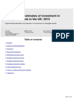 Experimental Estimates of Investment in Intangible Assets in The UK 2015
