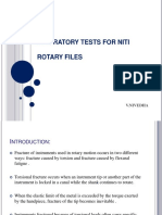 Laboratory Tests For Niti Rotary Files: V.Nivedha