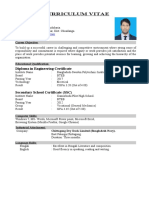 Curriculum Vitae: Diploma in Engineering Certificate