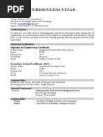 Curriculum Vitae: Diploma in Engineering Certificate