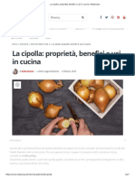 La Cipolla - Proprietà, Benefici e Usi in Cucina - Melarossa