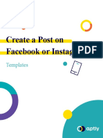 Create A Post On Facebook and Instagram - Template