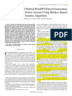 Optimal Sizing of Hybrid Wind/PV/Diesel Generation in A Stand-Alone Power System Using Markov-Based Genetic Algorithm