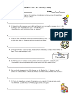 Matemática problemas 2 ano