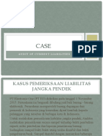 Audit of Current Liabilities - Working Paper Audit
