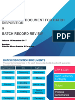 Supporting Document For Batch Disposition & Batch Record Review
