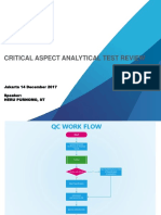 Critical Aspect Analytical Test Review: Jakarta 14 December 2017 Speaker: Heru Purnomo, ST