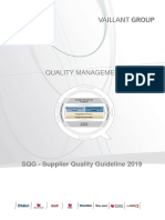 Quality Management: SQG - Supplier Quality Guideline 2019
