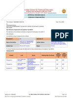 All India Council For Technical Education: Approval Process 2020-21 Extension of Approval (Eoa)