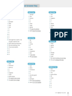 Reading Jet 1: Test Answer Key