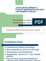 Formulation and Characterization of Nanoparticles for Antidiabetic Drugs