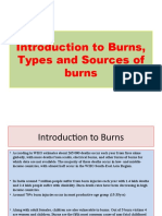 Introduction To Burns, Types and Sources of Burns