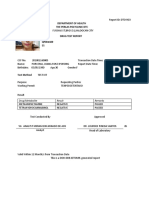 Department of Health The Perlas Polyclinic DTC: Drug/Metabolite Result Remarks