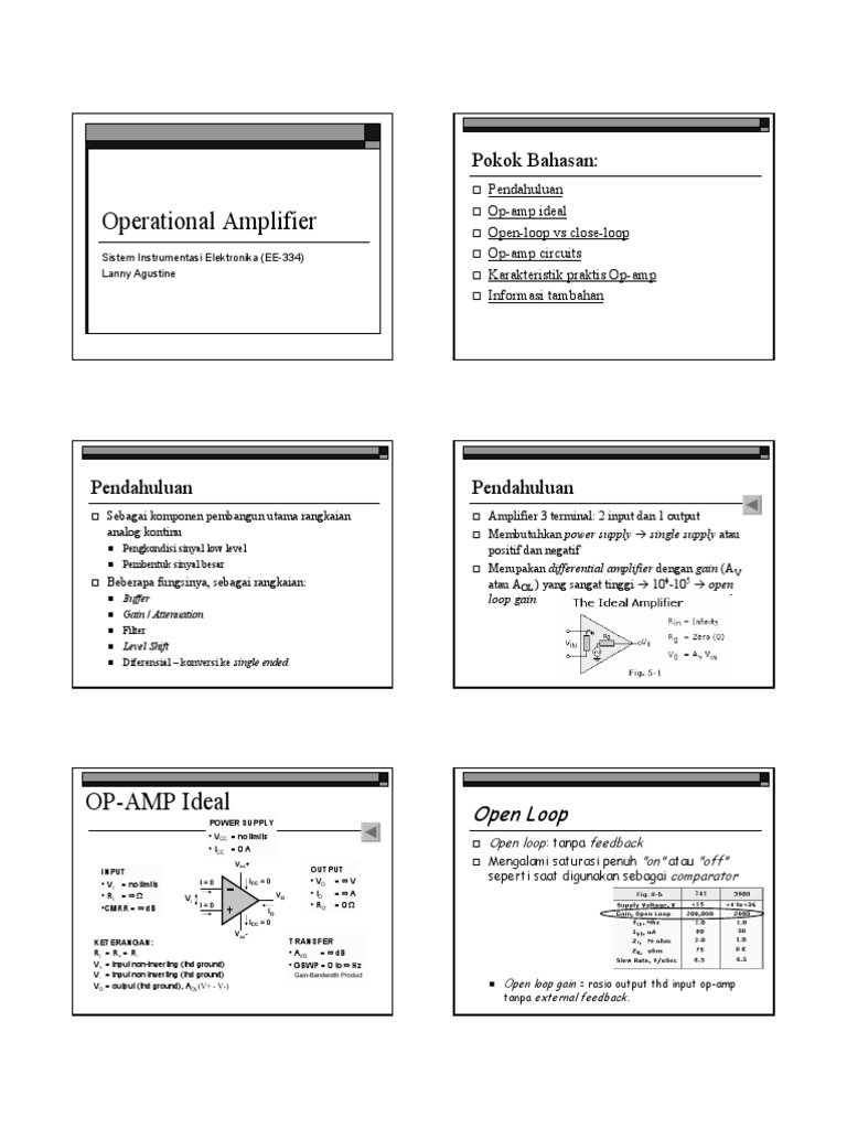Operational Amplifier Overview | PDF | Operational Amplifier | Amplifier