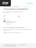 Applicationsof Sampling Theory