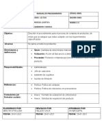 Manual de Procedimiento Logistica