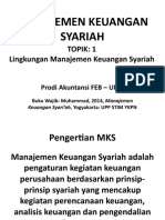 Lingkungan Manajemen Keuangan Syariah
