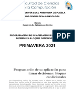 Programación de Su Aplicación para Tomar Decisiones Bloques Condicionales