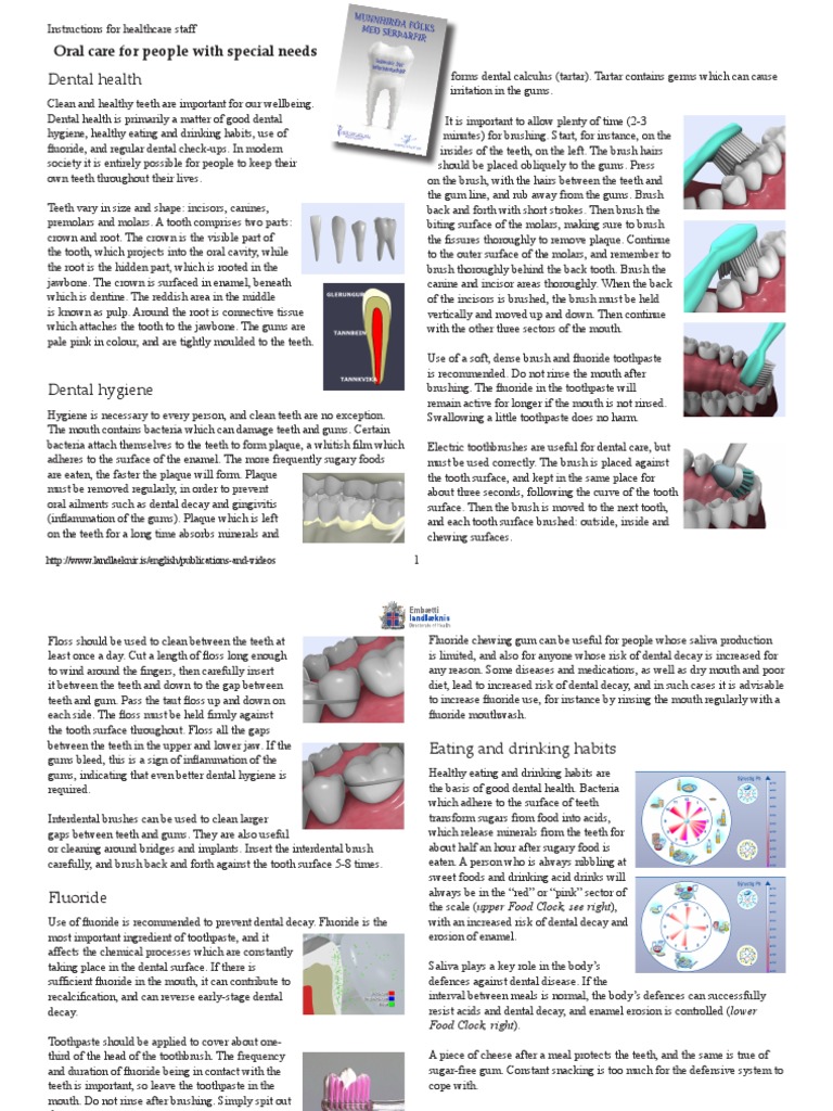 Oral Care for Special Needs | PDF | Oral Hygiene | Human Tooth
