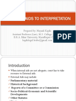 External Aids To Interpretation