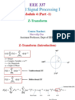 Digital Signal Processing I: Module 4 (Part - 1)