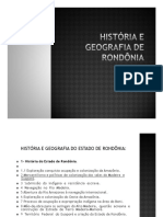 Historia e Geografia de Rondonia